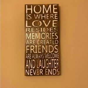 Brown and White Inspirational Wall Art